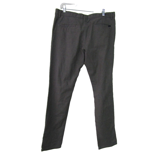 Zara Man Sport Flat Front Mens Woven Pants Size 35x31.5 Golf Work Office - Picture 2 of 9